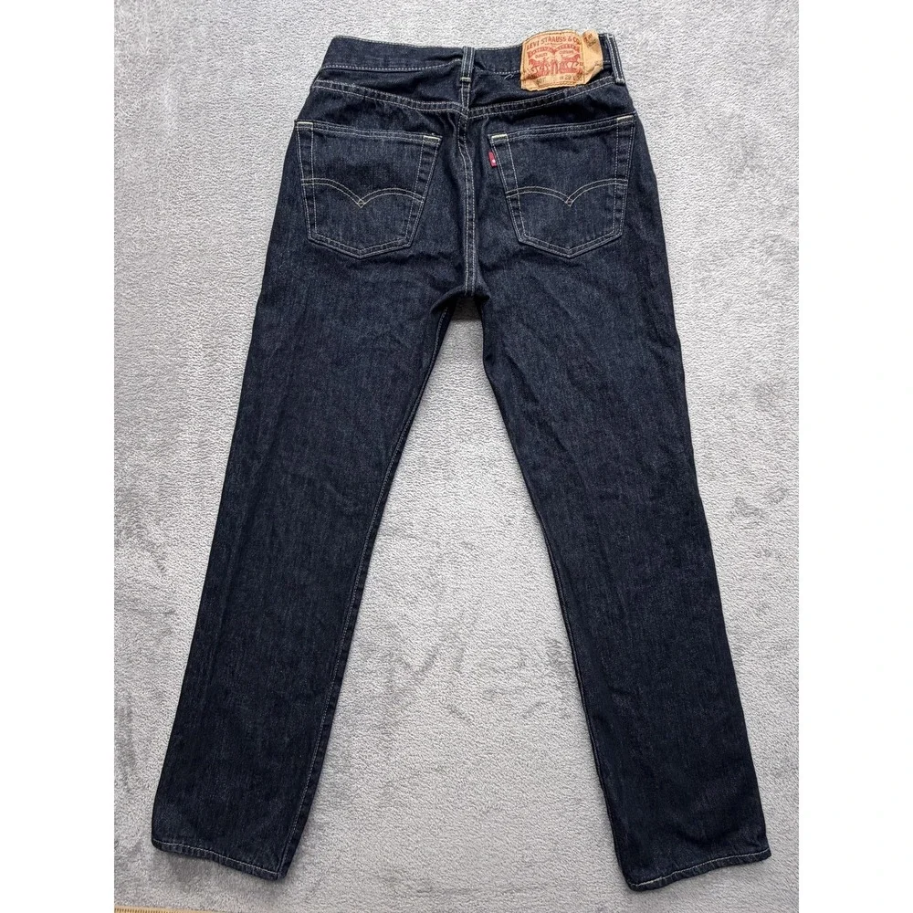 Levis 501 Jeans Mens Measured‎ 28x29 Blue Straight Denim Classic Button Fly